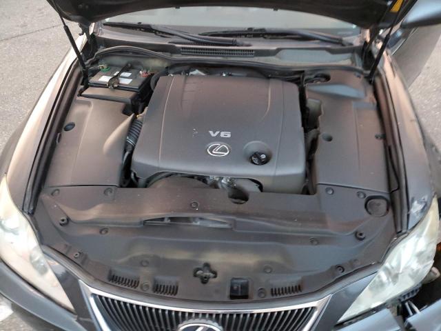 JTHBK262785085682 - 2008 LEXUS IS 250 CHARCOAL photo 11