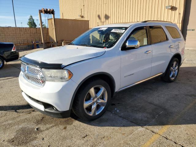 1C4SDJET7DC661812 - 2013 DODGE DURANGO CITADEL WHITE photo 1