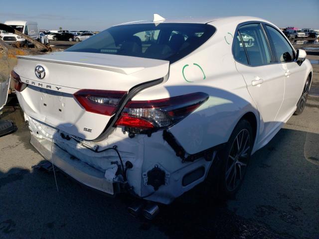 4T1T11AK6PU794050 - 2023 TOYOTA CAMRY SE NIGHT SHADE WHITE photo 3