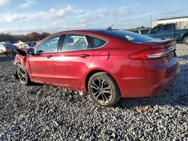 3FA6P0HD9JR200556 - 2018 FORD FUSION SE RED photo 2