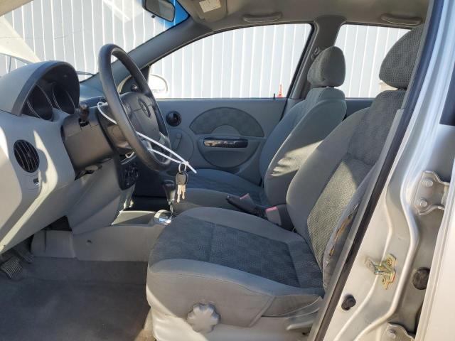 KL1TD62615B405339 - 2005 CHEVROLET AVEO BASE Gümüş foto 7