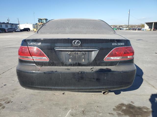 JTHBA30G255104017 - 2005 LEXUS ES 330 BLACK photo 6