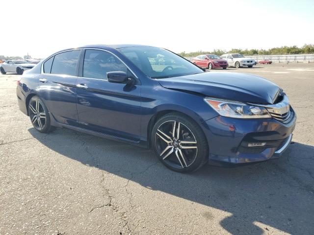 1HGCR2F19HA221005 - 2017 HONDA ACCORD SPORT SPECIAL EDITION BLUE photo 4