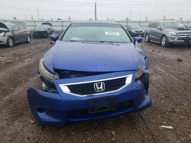 1HGCS12818A008437 - 2008 HONDA ACCORD EXL BLUE photo 5