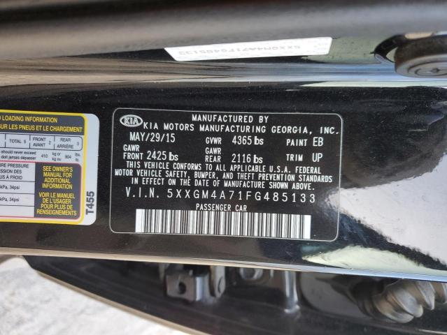 5XXGM4A71FG485133 - 2015 KIA OPTIMA LX BLACK photo 12