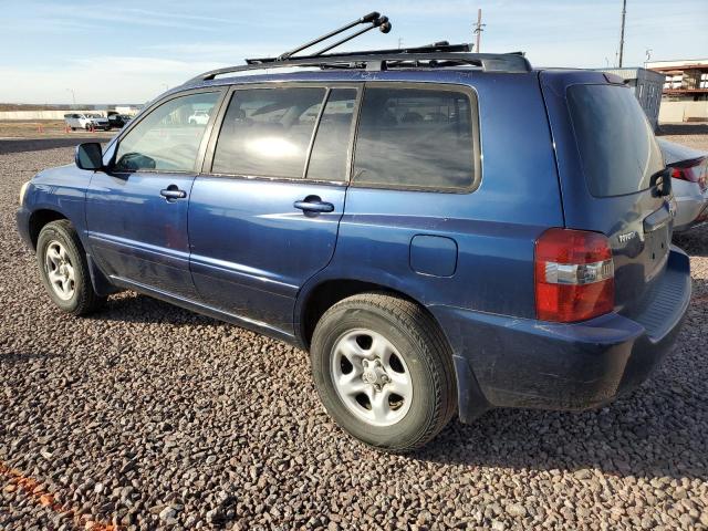 JTEGD21A050132104 - 2005 TOYOTA HIGHLANDER BLUE photo 2