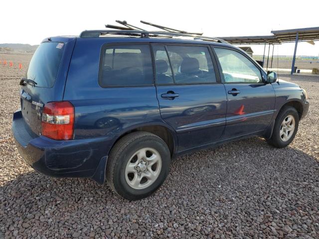 JTEGD21A050132104 - 2005 TOYOTA HIGHLANDER BLUE photo 3