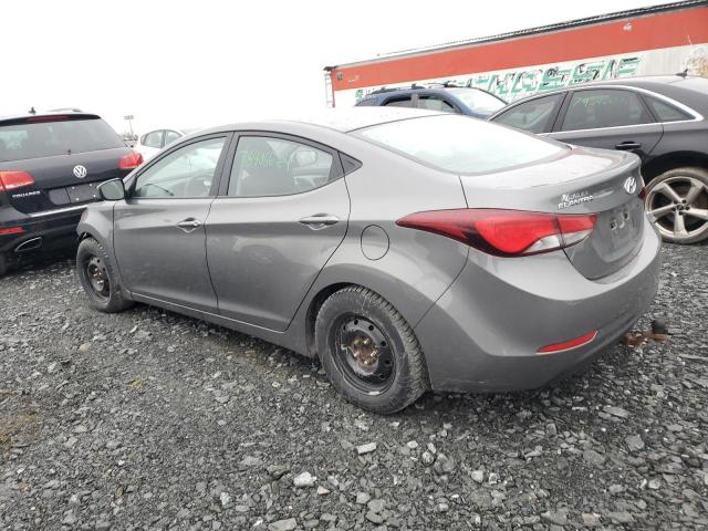 5NPDH4AEXEH525234 - 2014 HYUNDAI ELANTRA SE GRAY photo 2