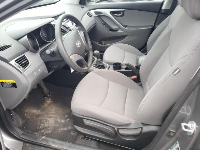 5NPDH4AEXEH525234 - 2014 HYUNDAI ELANTRA SE GRAY photo 7