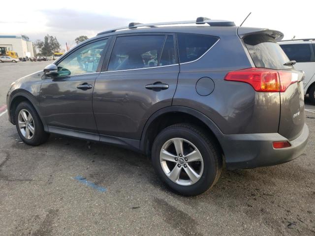 2T3WFREV2FW211528 - 2015 TOYOTA RAV4 XLE GRAY photo 2