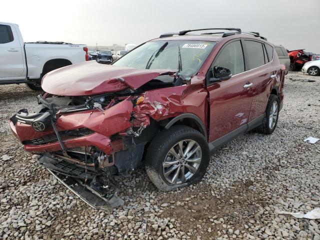 2T3DFREV8JW727456 - 2018 TOYOTA RAV4 LIMITED RED photo 1