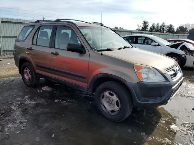 JHLRD78422C059499 - 2002 HONDA CR-V LX BROWN photo 4