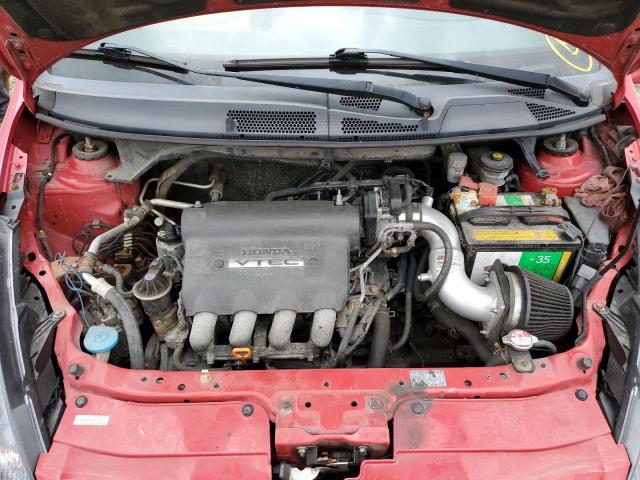 JHMGD37617S022911 - 2007 HONDA FIT S წითელი ფოტო 11