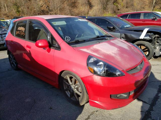 JHMGD37617S022911 - 2007 HONDA FIT S წითელი ფოტო 4