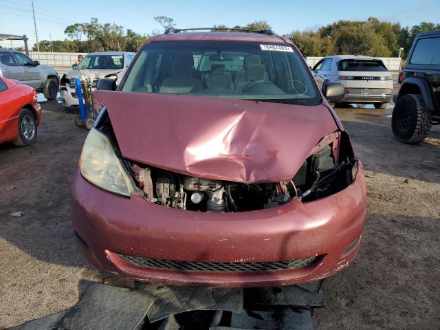 5TDZA23C96S419279 - 2006 TOYOTA SIENNA CE RED photo 5