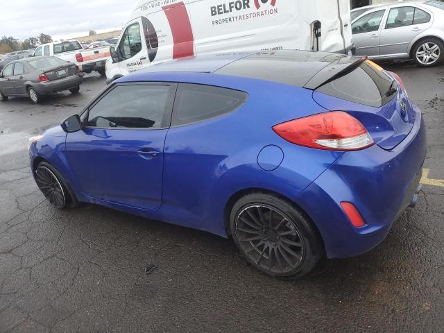 KMHTC6AD4CU049770 - 2012 HYUNDAI VELOSTER BLUE photo 2