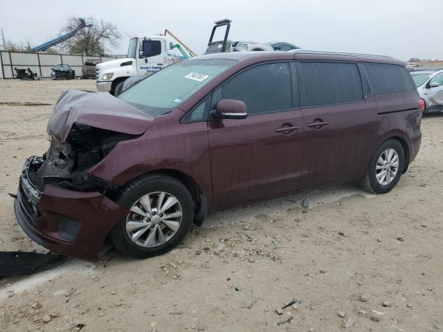 KNDMB5C12H6320734 - 2017 KIA SEDONA LX BURGUNDY photo 1