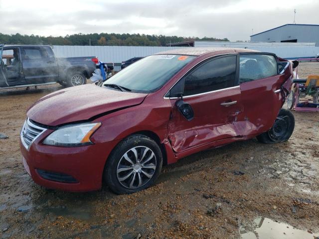 3N1AB7APXEY233550 - 2014 NISSAN SENTRA S RED photo 1