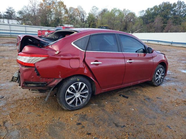 3N1AB7APXEY233550 - 2014 NISSAN SENTRA S RED photo 3