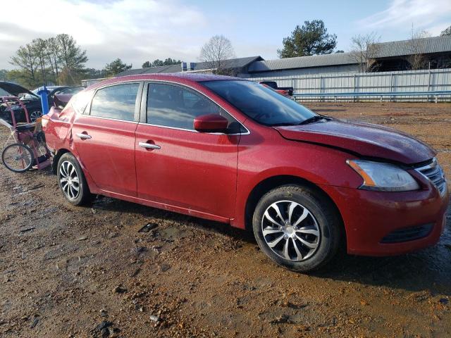 3N1AB7APXEY233550 - 2014 NISSAN SENTRA S RED photo 4