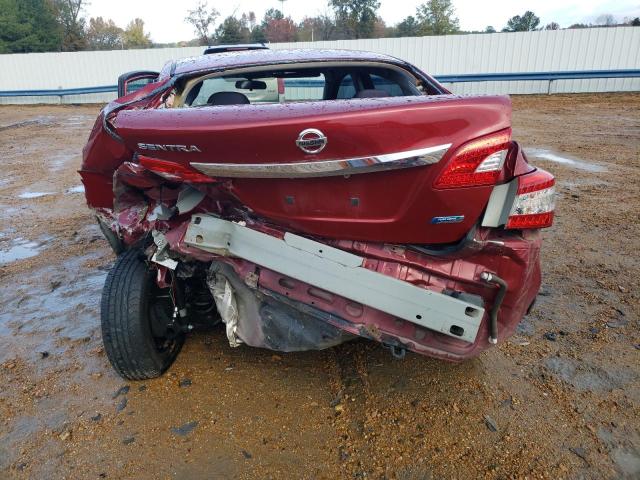 3N1AB7APXEY233550 - 2014 NISSAN SENTRA S RED photo 6