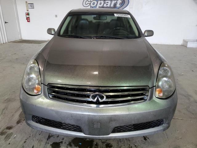 JNKCV51E16M511433 - 2006 INFINITI G35 SILVER photo 5