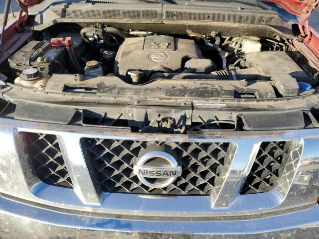 1N6AA0EJ2DN303077 - 2013 NISSAN TITAN S MAROON photo 11