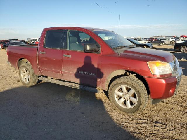 1N6AA0EJ2DN303077 - 2013 NISSAN TITAN S MAROON photo 4