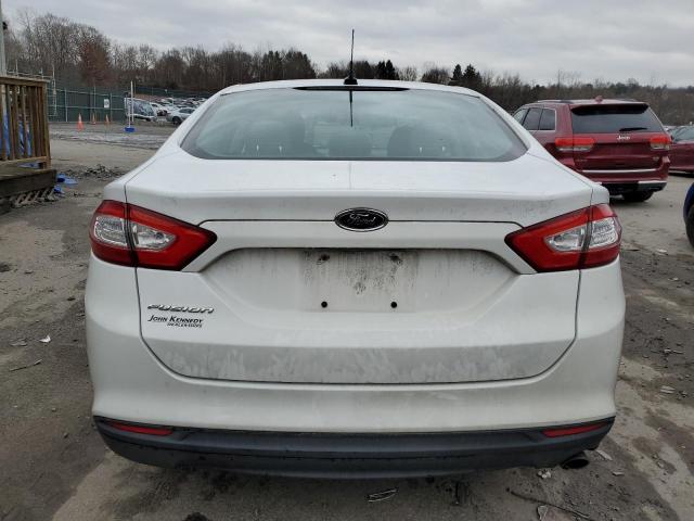 3FA6P0G74DR381680 - 2013 FORD FUSION S WHITE photo 6