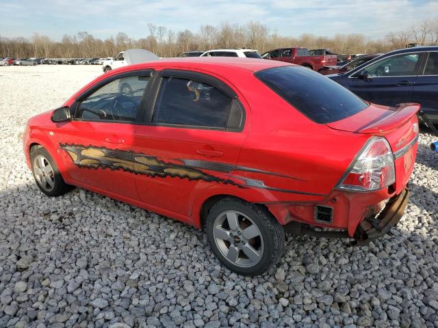 KL1TD56638B017344 - 2008 CHEVROLET AVEO BASE RED photo 2