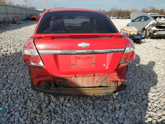 KL1TD56638B017344 - 2008 CHEVROLET AVEO BASE RED photo 6