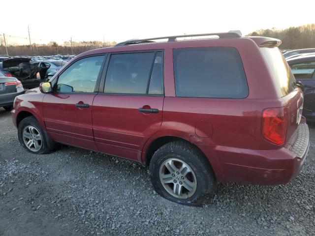 2HKYF18603H614683 - 2003 HONDA PILOT EXL BURGUNDY photo 2