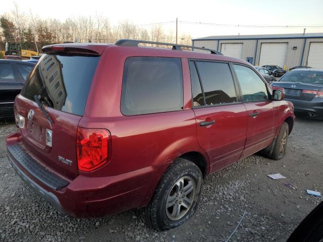 2HKYF18603H614683 - 2003 HONDA PILOT EXL BURGUNDY photo 3