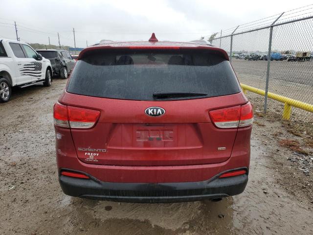 5XYPG4A33JG388198 - 2018 KIA SORENTO LX RED photo 6