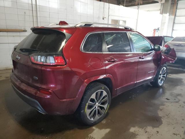 1C4PJMJX5KD161096 - 2019 JEEP CHEROKEE OVERLAND MAROON photo 3