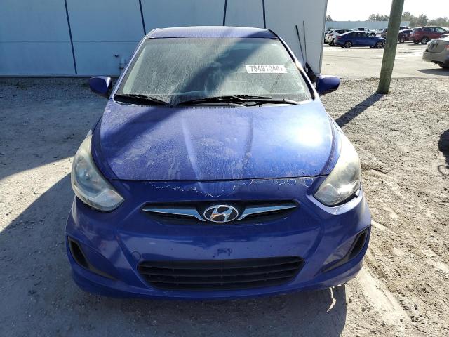 KMHCT4AE0DU410409 - 2013 HYUNDAI ACCENT GLS BLUE photo 5