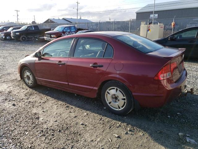 2HGFA16428H018855 - 2008 HONDA CIVIC DX-G RED photo 2