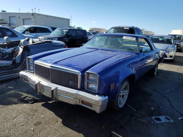 1D37L7Z468916 - 1977 CHEVROLET MALIBU CLS BLUE photo 1