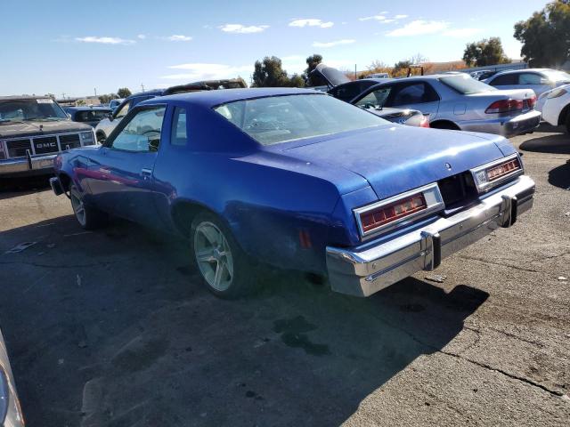 1D37L7Z468916 - 1977 CHEVROLET MALIBU CLS BLUE photo 2