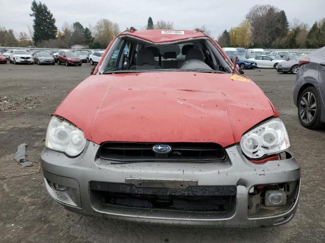 JF1GG68534H812838 - 2004 SUBARU IMPREZA OUTBACK SPORT RED photo 5