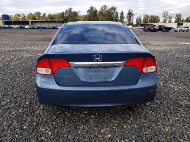 19XFA16559E010351 - 2009 HONDA CIVIC LX BLUE photo 6