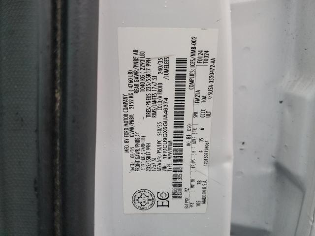 1FMCU9GX6GUA46374 - 2016 FORD ESCAPE SE WHITE photo 13