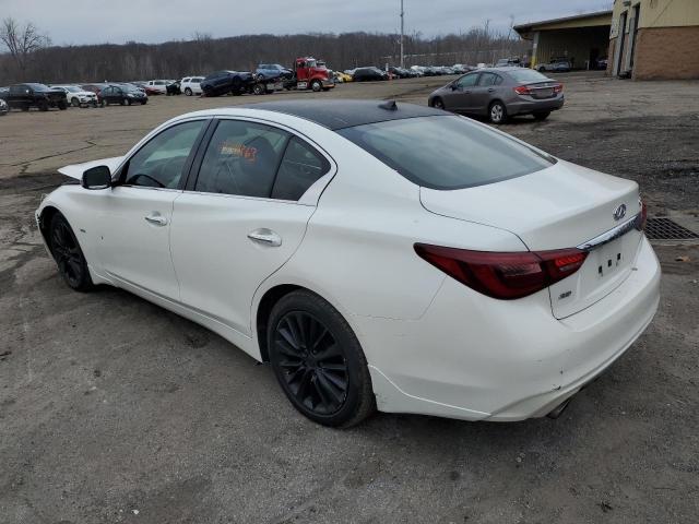 JN1EV7AR8JM430269 - 2018 INFINITI Q50 LUXE WHITE photo 2