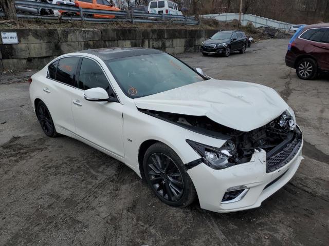 JN1EV7AR8JM430269 - 2018 INFINITI Q50 LUXE WHITE photo 4