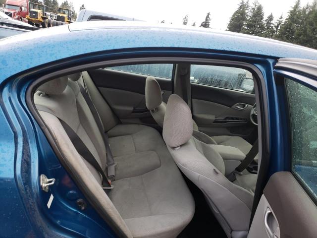 2HGFB2E55CH538747 - 2012 HONDA CIVIC LX BLUE photo 10