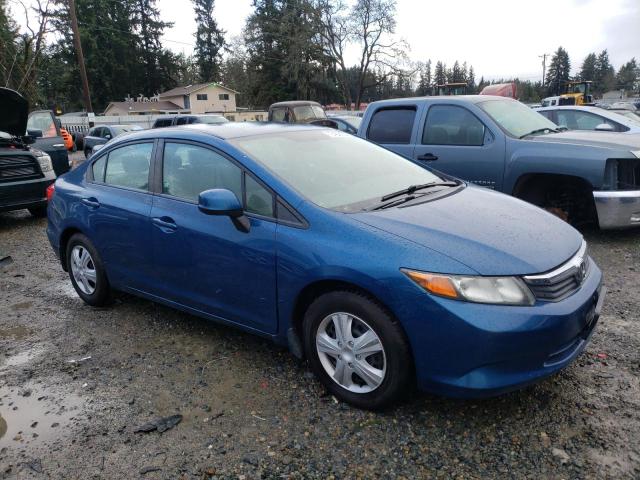 2HGFB2E55CH538747 - 2012 HONDA CIVIC LX BLUE photo 4