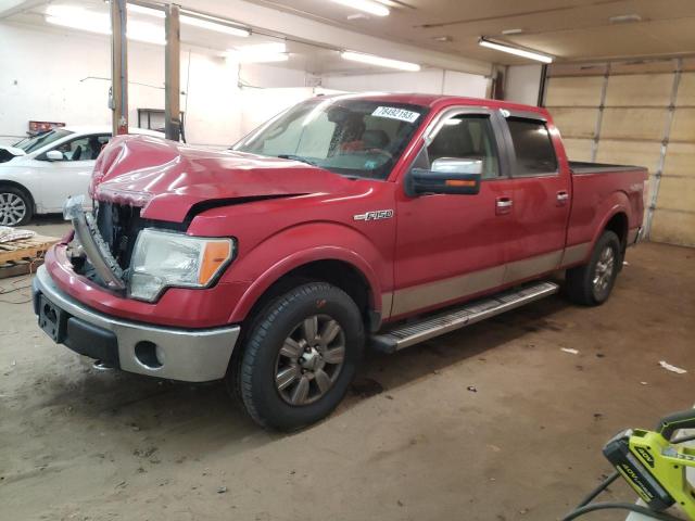 1FTFW1EV1AFB45419 - 2010 FORD F150 SUPERCREW RED photo 1