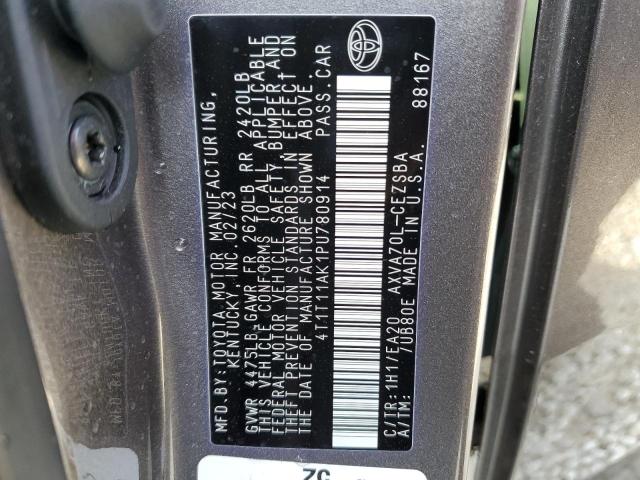 4T1T11AK1PU780914 - 2023 TOYOTA CAMRY SE NIGHT SHADE GRAY photo 12