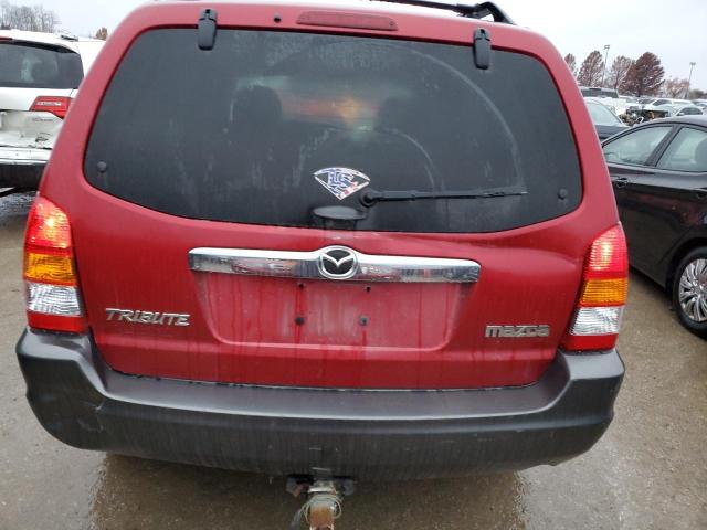 4F2YZ04133KM44543 - 2003 MAZDA TRIBUTE LX MAROON photo 6