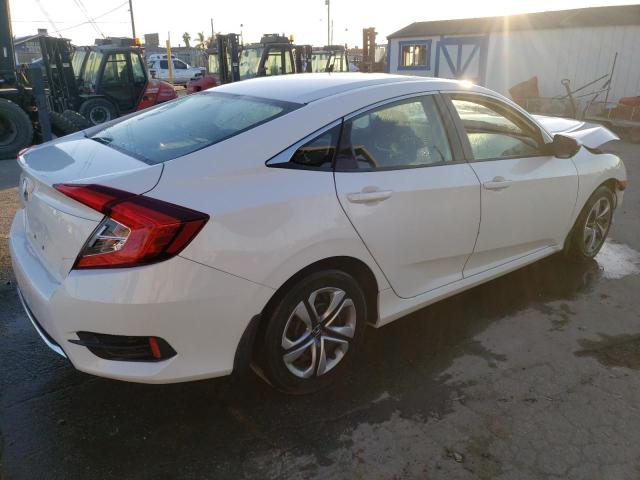 2HGFC2F64KH548219 - 2019 HONDA CIVIC LX WHITE photo 3